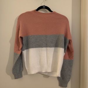 Tri Color Sweater